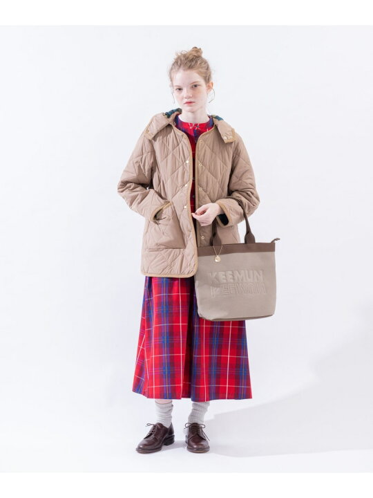 楽天市場】【SALE／30%OFF】タータンチェック柄フード付きキルト 