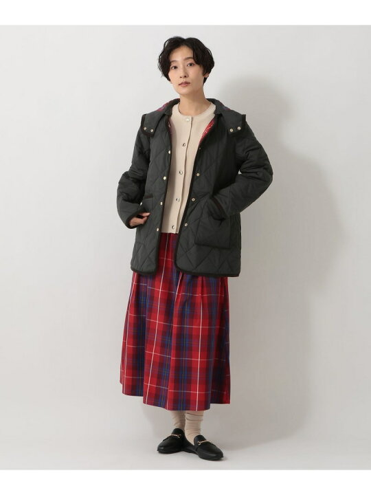 楽天市場】【SALE／30%OFF】タータンチェック柄フード付きキルト 
