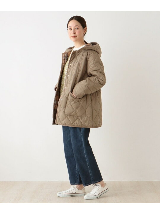 楽天市場】【SALE／40%OFF】タータンチェック柄キルティングミドル 