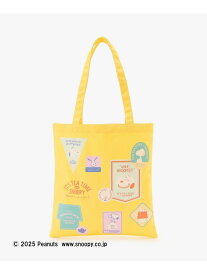 【SALE／30%OFF】キャンバストートバッグ/PEANUTS Afternoon Tea LIVING アフタヌーンティー・リビング バッグ トートバッグ イエロー【RBA_E】[Rakuten Fashion]