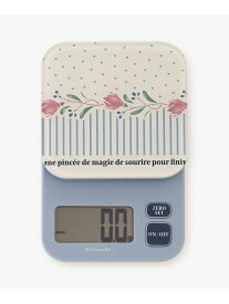 エリタージュフルールデジタルキッチンスケール Afternoon Tea LIVING アフタヌーンティー・リビング 食器・調理器具・キッチン用品 その他の食器・調理器具・キッチン用品 ブルー[Rakuten Fashion]