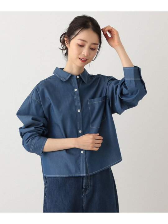 楽天市場】【SALE／30%OFF】シャンブレーショート丈シャツ Afternoon 