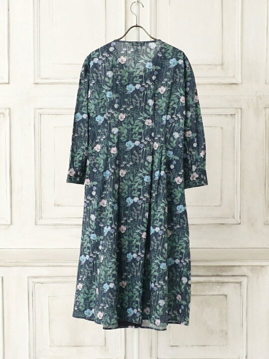 楽天市場】【SALE／30%OFF】リバティプリント/Vネックワンピース  