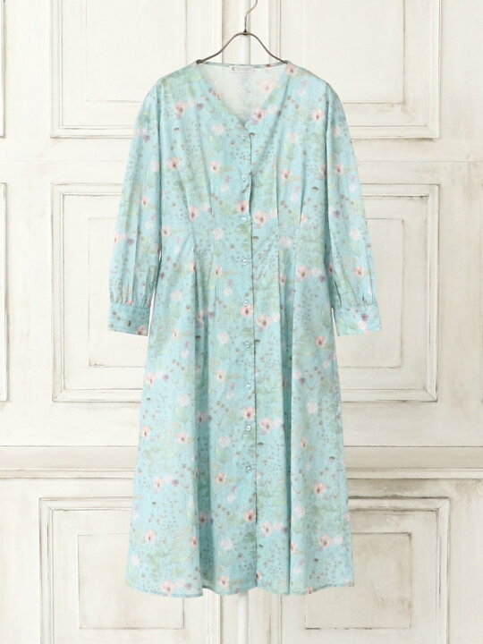 楽天市場】【SALE／30%OFF】リバティプリント/Vネックワンピース  