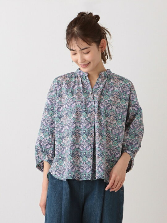 楽天市場】【SALE／30%OFF】パフスリーブブラウス/リバティプリント 