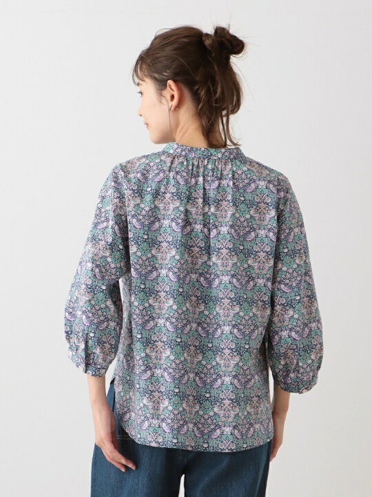 楽天市場】【SALE／30%OFF】パフスリーブブラウス/リバティプリント 