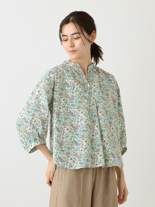 楽天市場】【SALE／30%OFF】パフスリーブブラウス/リバティプリント 