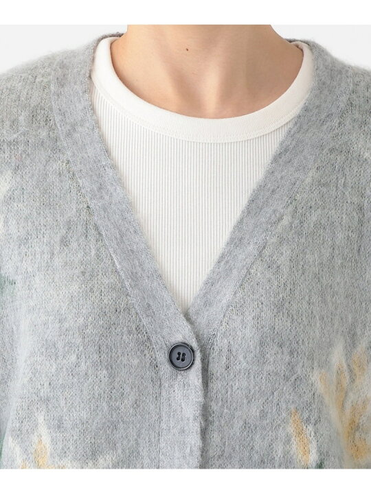 楽天市場】【SALE／30%OFF】フラワーVネックシャギーカーディガン 