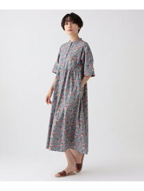 【SALE／20%OFF】切替ワンピース/リバティプリント Afternoon Tea LIVING アフタヌーンティー・リビング ワンピース・ドレス ワンピース ネイビー ベージュ【RBA_E】【送料無料】[Rakuten Fashion]