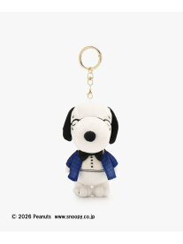 マスコットキーチャーム/ブルータキシード/PEANUTS Afternoon Tea LIVING アフタヌーンティー・リビング ファッション雑貨 その他のファッション雑貨 ブルー[Rakuten Fashion]