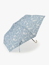 シルエットフラワー折りたたみ傘 雨傘 Afternoon Tea LIVING アフタヌーンティー・リビング ファッション雑貨 傘・長傘 レッド ネイビー ブルー[Rakuten Fashion]