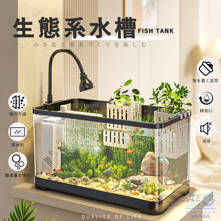 楽天市場】水槽 水景水槽 リビングキューブ オールインワン水槽  
