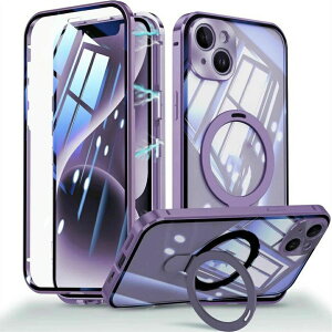 iPhone16/16promaxiPhone16proiPhone16plus p ʃP[X bNtyʕی+MagSafeΉ+bN+@\̃X^hz KXP[X NA 360°Sʕی ACtH14 X}zP[X tJo[ J