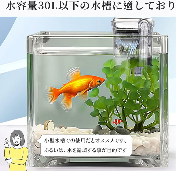 楽天市場】外掛けフィルター 水槽フィルター 外部フィルター 水槽用 
