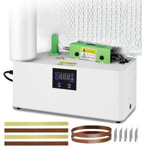 エアー緩衝材製造機 エアー緩衝材作成機 エアークッションメーカー エアークッション材 エアー緩衝材 梱包材 風量/温度10段階調節可能 大風量 縦型空気注入口 多様なフィルムに対応