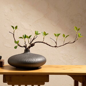 造花 フェイクグリーン 和風 インテリア ミニ盆栽 茶室 玄関 花瓶挿し 禅テイスト 新古典スタイル おしゃれ 人工観葉植物 和モダン アンティーク 花瓶 カラー2 茶室 玄関 大型装飾 フェイク