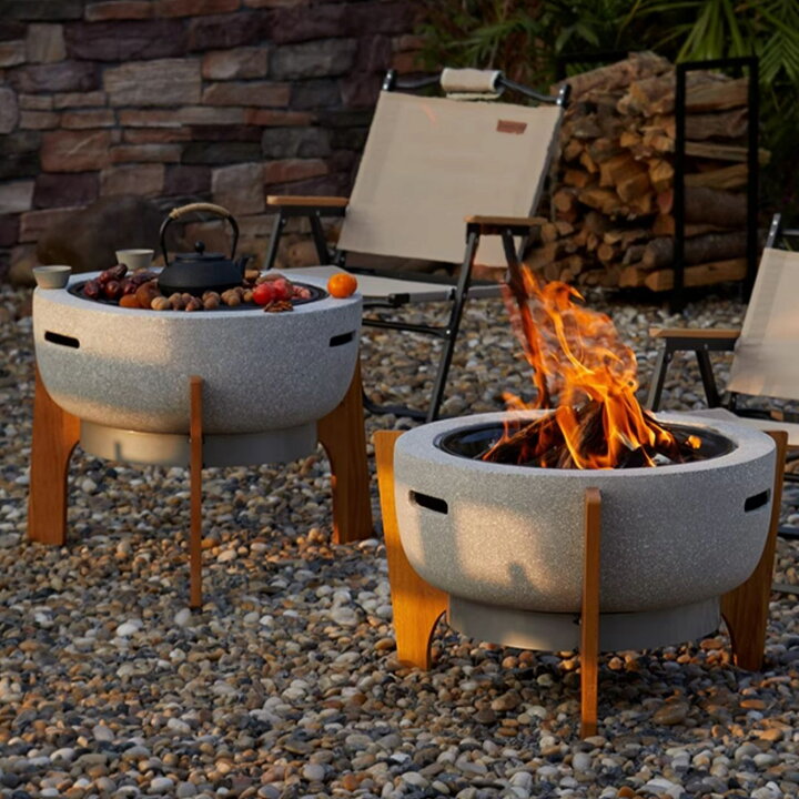 楽天市場】焚き火台 ファイヤーピット バーベキューコンロ 防雨 防塵カバー付き 大型 BBQ 焼肉 テーブル 多機能 耐熱性 おしゃれ 自宅 庭 大人数  家庭用 : すとあーえーじー 楽天市場店