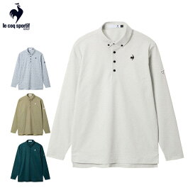 ルコック メンズ トライアングルプリント 長袖 ポロシャツ LG5FLS01M ゴルフウェア [2025年秋冬モデル]
