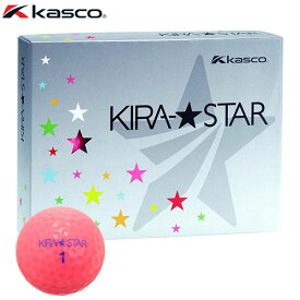 キャスコ KIRA STAR キラスター2 ゴルフボール 1ダース （12球入り） ピンク　【あす楽対応】