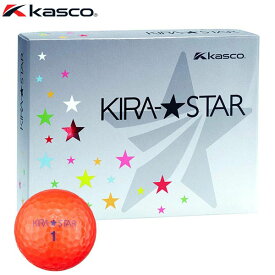 キャスコ KIRA STAR キラスター2 ゴルフボール 1ダース （12球入り） レッド　【あす楽対応】