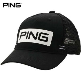 【土日も休まず営業！】PING ピン メンズ CANDY BAR MESH CAP キャンディバーメッシュキャップ HW-U206 35343-02 Black ゴルフウェア