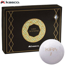 キャスコ KIRA DIAMOND キラ ダイヤモンド ゴルフボール 1ダース （12球入り） ホワイト　【あす楽対応】