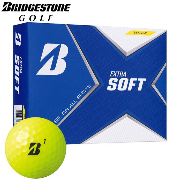 日本正規品 出産祝い bridgestone ブリジストン カラーボール 新作 new 2021年モデル ブリヂストン エクストラソフト SOFT 12球入り ゴルフボール あす楽対応 EXTRA 高質 1ダース イエロー