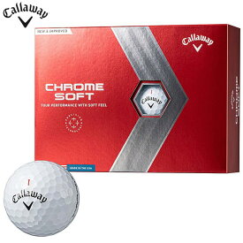 キャロウェイ CHROME SOFT クロム ソフト ゴルフボール 1ダース （12球入り） ホワイト [2022年モデル] 特価　【あす楽対応】