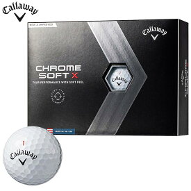 キャロウェイ CHROME SOFT X クロム ソフト エックス ゴルフボール 1ダース （12球入り） ホワイト [2022年モデル] 特価　【あす楽対応】