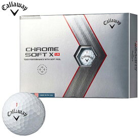 キャロウェイ CHROME SOFT X LS クロム ソフト エックス ロースピン ゴルフボール 1ダース （12球入り） ホワイト [2022年モデル] 特価　【あす楽対応】
