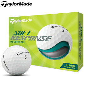 テーラーメイド SOFT RESPONSE ソフトレスポンス ゴルフボール 1ダース （12球入り） ホワイト [2022年モデル]　【あす楽対応】
