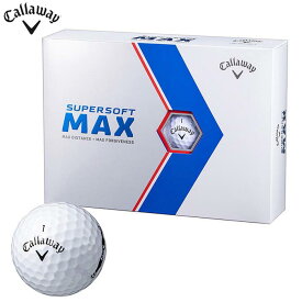 キャロウェイ SUPERSOFT MAX スーパーソフト マックス ゴルフボール 1ダース （12球入り） ホワイト [2023年モデル]　【あす楽対応】