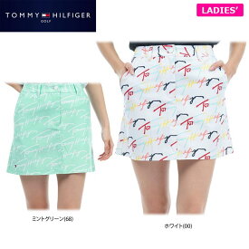 【最大10000万円OFFクーポン配布中！】4/23まで　【50％OFF】 トミー ヒルフィガー ゴルフ レディース ロゴプリント 総柄 スカート THLA332 ゴルフウェア [春夏モデル] 特価