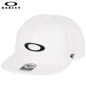 オークリー メンズ '47コラボ 47 OAKLEY B1B ELLIPSE HAT ロゴ刺繍 フラットブリム キャップ FOS901222 100 ホワイト ゴルフウェア [2023年モデル] 特価　【あす楽対応】
