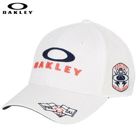 オークリー メンズ OAKLEY FIXED CAP 23.0 ロゴ刺繍 キャップ FOS901397 100 ホワイト ゴルフウェア [2023年モデル 26％OFF] 特価　【あす楽対応】