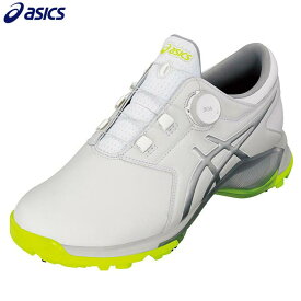 ASICS アシックス メンズ GEL-ACE PRO M BOA ゲルエース プロ M ボア ソフトスパイク ゴルフシューズ 1111A229 101 ホワイト×セーフティイエロー [2023年モデル]　【あす楽対応】