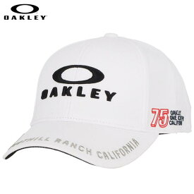 オークリー メンズ OAKLEY FIXED CAP FA 23.0 グラフィック刺繍 キャップ FOS901577 100 ホワイト [2023年モデル]　【あす楽対応】