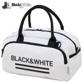 ブラック＆ホワイト ホワイトライン ユニセックス ロゴプリント カートバッグ BUF7103W 10 ホワイト [2023年モデル]　【あす楽対応】
