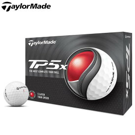 [2024年モデル] テーラーメイド TP5x ティーピーファイブエックス ゴルフボール 1ダース （12球入り） ホワイト　【あす楽対応】