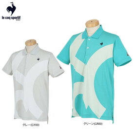 ルコック メンズ ロゴジャガード 半袖 ポロシャツ QGMXJA09 ゴルフウェア [2024年春夏モデル]　【あす楽対応】