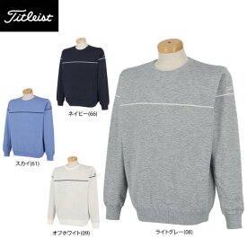 【61％OFF】 タイトリスト メンズ 防風裏地 ストレッチ ラインデザイン 長袖 クルーネック セーター TKPMK333J ゴルフウェア [秋冬モデル] 特価