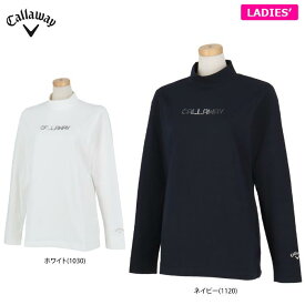 【50％OFF】 キャロウェイ レディース メタリックロゴ 天竺生地 長袖 モックネックシャツ C24233200 ゴルフウェア [2024年秋冬モデル] 特価
