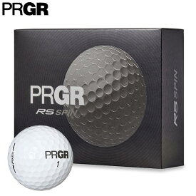 【全品P10倍＋最大10000円OFFクーポン配布中♪】7／10まで　PRGR プロギア RS SPIN RSスピン ゴルフボール 1ダース （12球入り） ホワイト [2024年モデル]