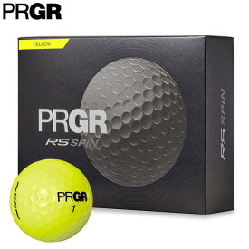 【全品P10倍＋最大10000円OFFクーポン配布中♪】7／10まで　PRGR プロギア RS SPIN RSスピン ゴルフボール 1ダース （12球入り） イエロー [2024年モデル]