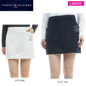 【40％OFF】 トミー ヒルフィガー ゴルフ レディース アーチロゴ刺繍 UVカット スウェット スカート THLA454 ゴルフウェア [2024年秋冬モデル] 特価