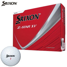 【最大1万円割引クーポン配布中！　ダンロップ SRIXON スリクソン Z-STAR XV ゼットスター エックスブイ ゴルフボール 1ダース （12球入り） ホワイト [2025年モデル]