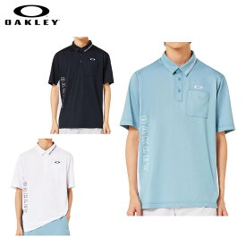 【ほぼ全品P10倍＋秋冬ウェア10％割引クーポン！】11/10まで　オークリー メンズ ドビー素材 柄切替 半袖 ポロシャツ FOA407603 ゴルフウェア [2025年春夏モデル 30％OFF] 特価