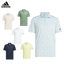 【全品10％OFFクーポン配布中！】8/3 23:59まで　アディダス メンズ メッシュ総柄 半袖 ポロシャツ KUH65 ゴルフウェア [2025年春夏モデル 30％OFF] 特価