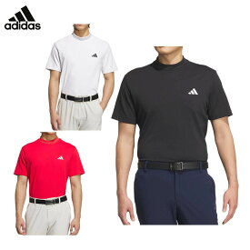 【7月14日〜16日はP15倍！】【50％OFF】 アディダス メンズ スリーストライプス 半袖 モックネックシャツ KVH10 ゴルフウェア [2025年春夏モデル] 特価