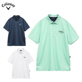 【全品10％OFFクーポン配布中！】8/3 23:59まで　キャロウェイ メンズ モノグラムプリント 半袖 ポロシャツ C25134110 ゴルフウェア [2025年春夏モデル 30％OFF] 特価